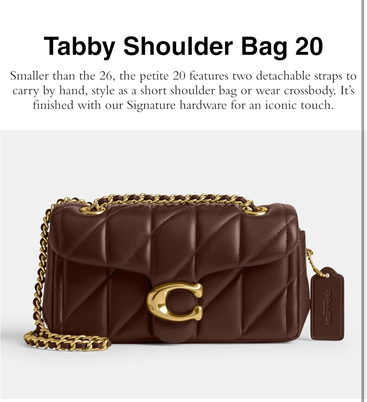 COACH Tabby Shoulder Bag